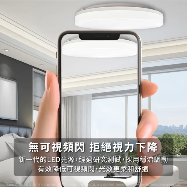 【Everlight 億光】LED 星晴 50W 高亮度 LED 壁切單色 吸頂燈 5000流明 適用5-6坪(自然光/白光) 全電壓