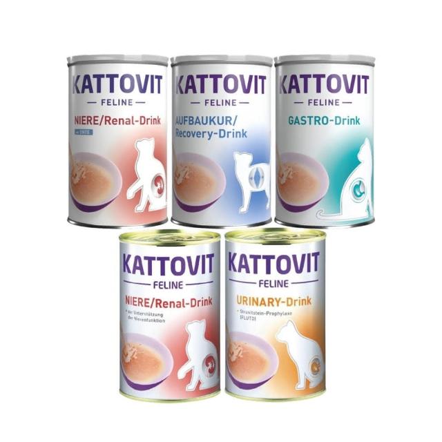 【Kattovit 康特維】營養肉汁135ml*12罐組（泌尿保健/腎臟保健/營養滋補/胃腸保健）(貓罐)