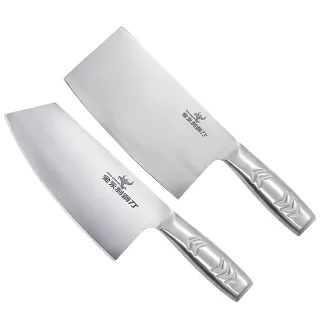 【金永利】18cm鋼柄切刀/剁刀雙刀禮盒(B1)