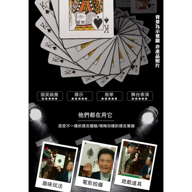 【COMET】雙倍大型撲克牌道具-2入組(活動道具 桌遊 趣味撲克牌 道具 大型撲克牌 巨大撲克牌 玩牌/4B21-2)