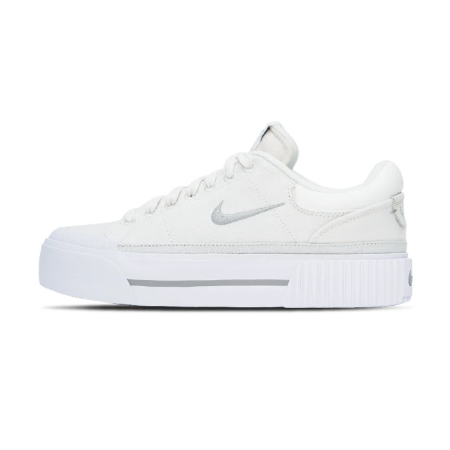 NIKE 耐吉 Court Legacy Lift 女鞋 白色 運動 經典 皮革 帆布 橡膠外底 休閒鞋 FZ2606-100