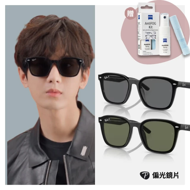 RayBan 雷朋 膠框偏光太陽眼鏡(RB4392D-601/9A、RB4392D-601/81 66mm 偏光鏡片)