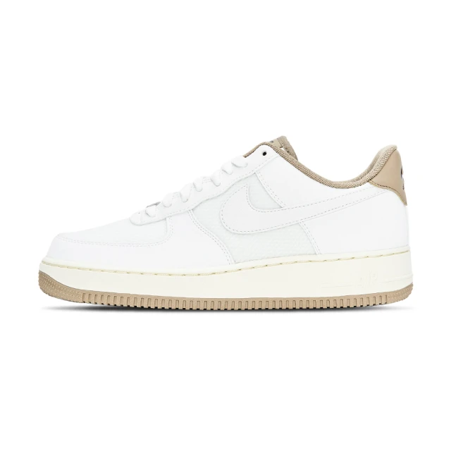 NIKE 耐吉 Air Force 1”07 LVB 男鞋 白卡其色 復古 網布 美拉德 AF1 休閒鞋 FZ5225-100