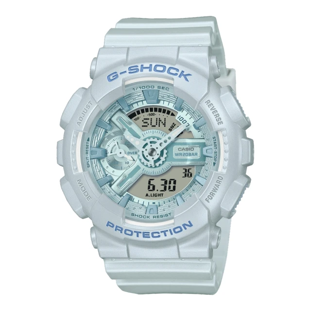 CASIO 卡西歐 G-SHOCK珍珠光芒雙顯錶(GMA-S110ST-2A)