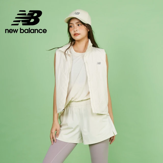 NEW BALANCE NB 菱格紋背心外套_WV43202LIN_女性_杏色(美版 版型偏大)