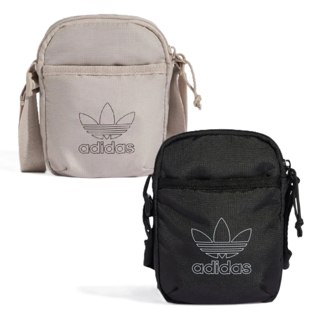 adidas 愛迪達 AC FESTIVAL BAG 三葉草 側背包 奶茶色 黑 男女 小方包 休閒(IX7516/IT7603)