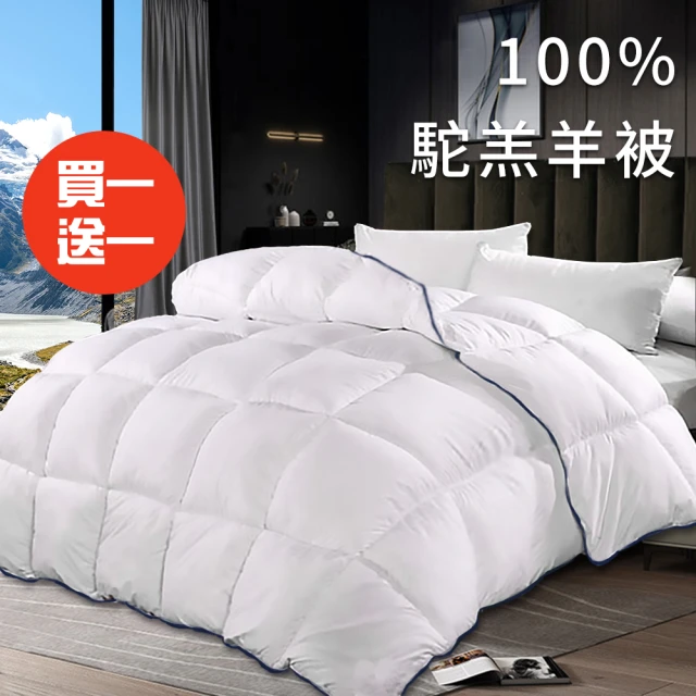 三浦太郎 舒眠100%駝羔羊毛被3.0Kg/買一送一(被子/棉被/羊毛被/保暖被)