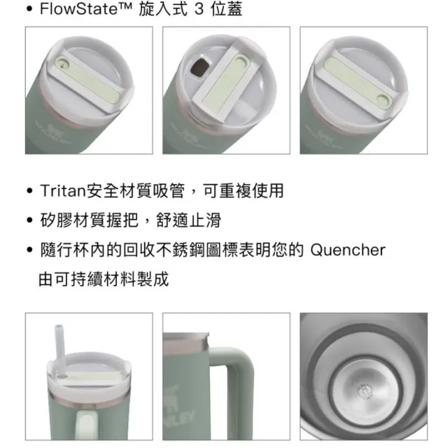 【Stanley】冒險系列 吸管隨手杯2.0 0.88L 雪景色系(10-10827 10-11825)