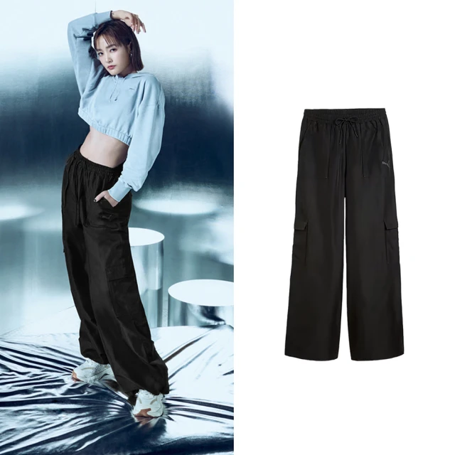 NEW BALANCE 長褲 女 運動褲 防潑水 卡其 AW