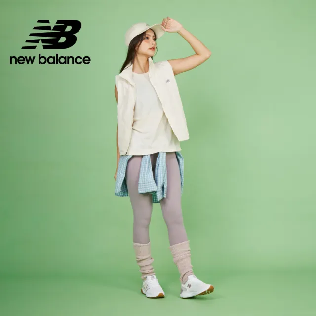【NEW BALANCE】NB 菱格紋背心外套_WV43202LIN_女性_杏色(美版 版型偏大)