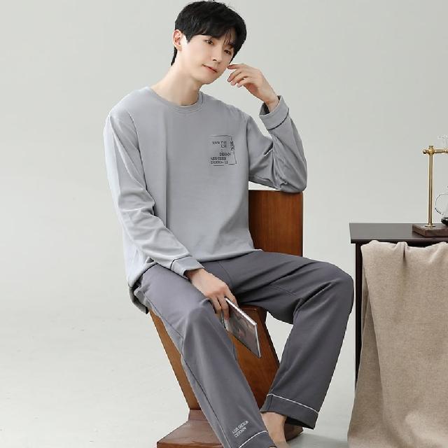 【藍尼居家】★運動風家居服睡衣(男睡衣/家居服/兩件式)