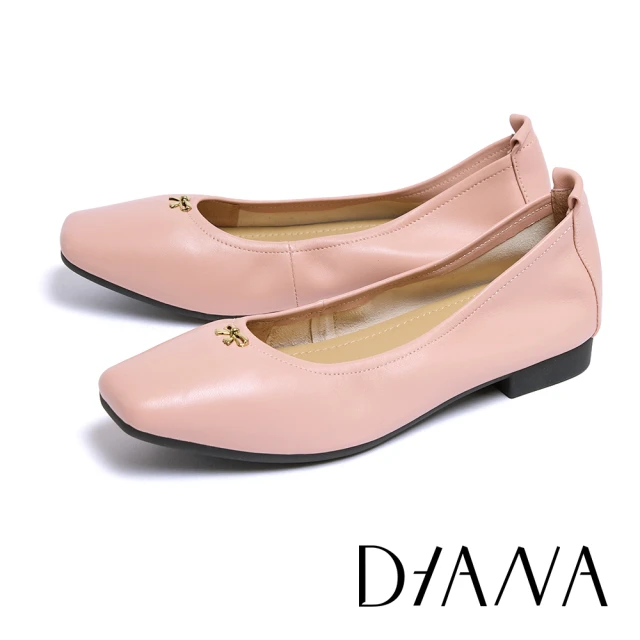 DIANA 柔軟羊皮方頭芭蕾舞平底鞋(藍色)好評推薦