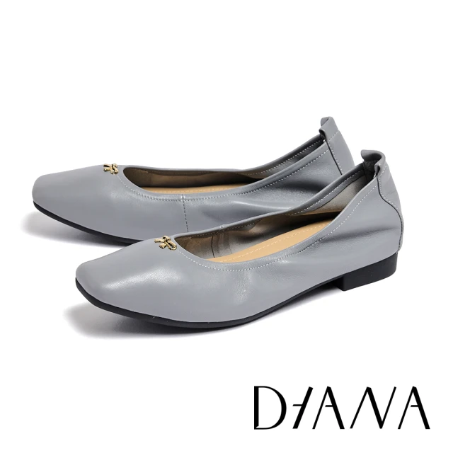 DIANA 柔軟羊皮方頭芭蕾舞平底鞋(藍色)好評推薦 DIANA 柔軟羊皮方頭芭蕾舞平底鞋(藍色)