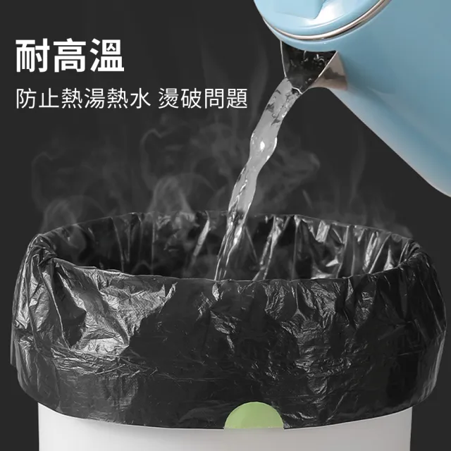 【zLife】加厚加大 香氛型抽繩自動收口式環保垃圾袋 家用手提塑膠袋 一次性貓砂盆清潔袋(45x45cm/200入)