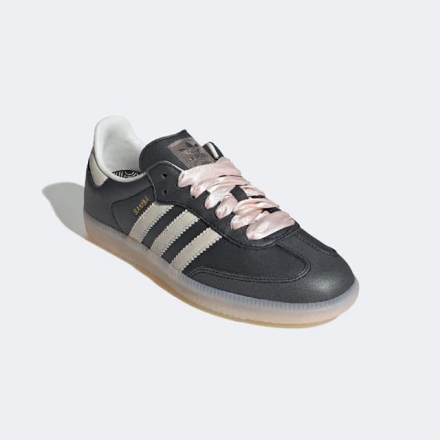 adidas 愛迪達 德訓鞋 Samba OG W 女鞋 黑 米白 緞帶鞋帶 復古 休閒鞋 愛迪達(IH8047)