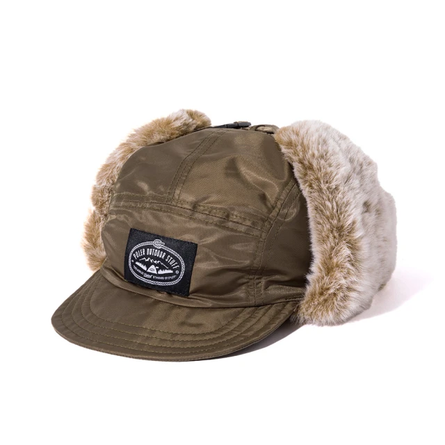 POLER STUFF 日本限定 FLIGHT NYLON FUR FLAP CAP 毛絨蓋耳飛行尼龍帽(棕)