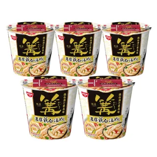 【NISSIN 日清】銀座篝 招牌濃厚雞白湯soba湯泡飯x5杯組 (70g/杯)