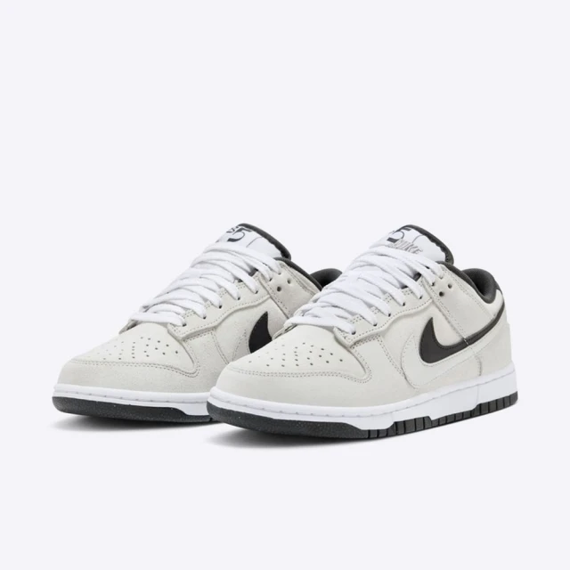 NIKE 耐吉 運動鞋 休閒鞋 女鞋 男鞋 W NIKE DUNK LOW SE 灰白 黑 雙勾 麂皮(HV1800101)