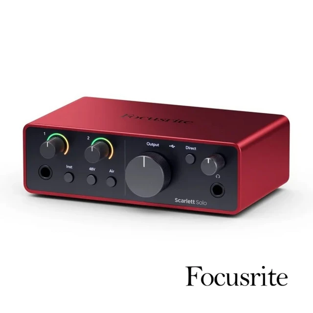 Focusrite Focusrite Scarlett Solo 4th USB-C 第四代 錄音介面(原廠公司貨 商品保固有保障)