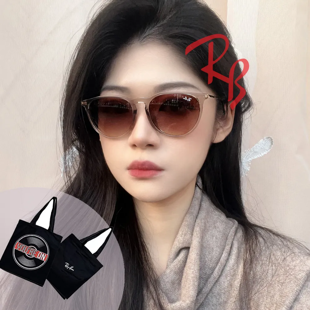 RayBan 雷朋】Erika 亞洲版輕量太陽眼鏡舒適加高鼻翼RB4171F 674413 透咖色框抗UV漸層茶鏡片公司貨- momo購物網-  好評推薦-
