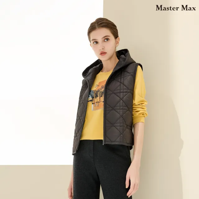 【Master Max】下擺圓弧輕量連帽背心(8427072)