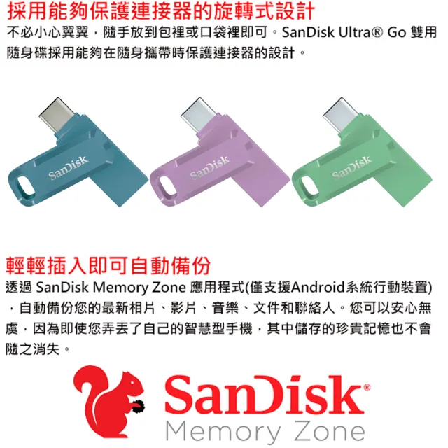 【SanDisk 晟碟】1TB 400MB/s Ultra Go USB Type-C USB3.2 隨身碟(平輸)