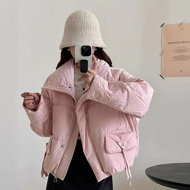 【D.studio】韓版寬鬆保暖外套(女裝 衣服 上衣 保暖外套 保暖上衣 冬天外套 J308)