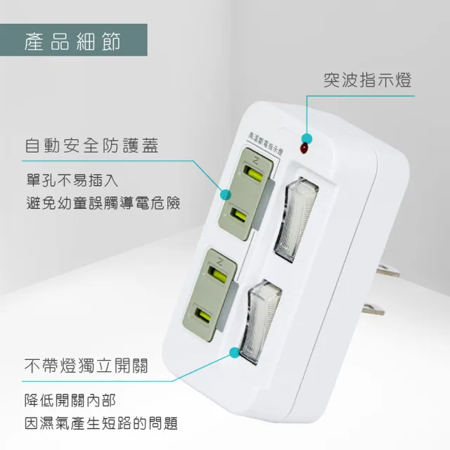 【KINYO】高溫斷電•新安規3P3開3多插頭分接器/分接式插座(超值三入組)