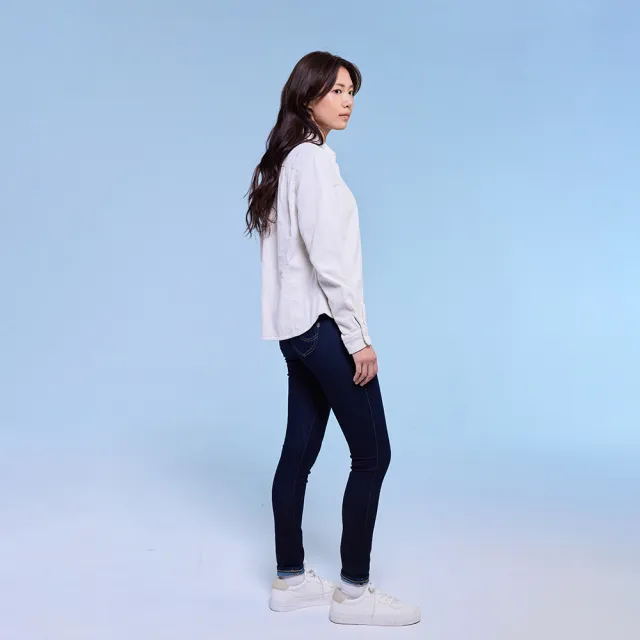 【Lee】出清品-女裝 牛仔褲 / 418 中腰合身窄管 清水洗 / 101+ 系列(LL990009898)