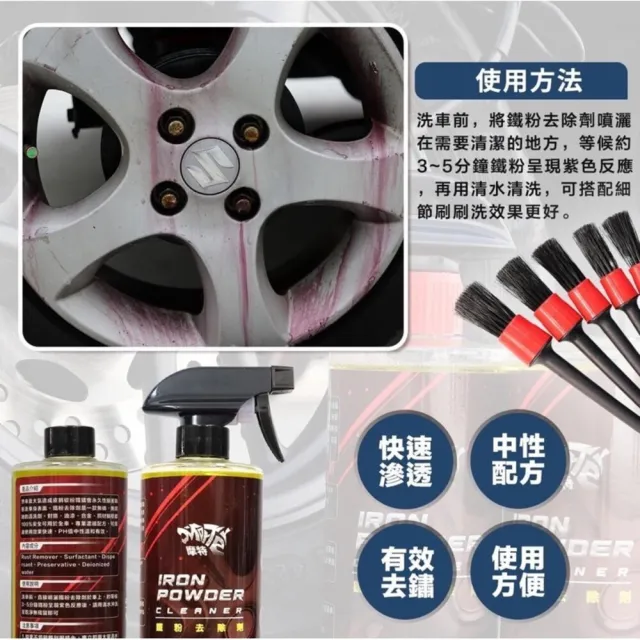 【MorTer】鐵粉去除劑-1L大桶+噴灌(去除車漆鐵粉 去除輪框 鋼圈鐵粉 鋼圈劑 軟化 煞車皮)