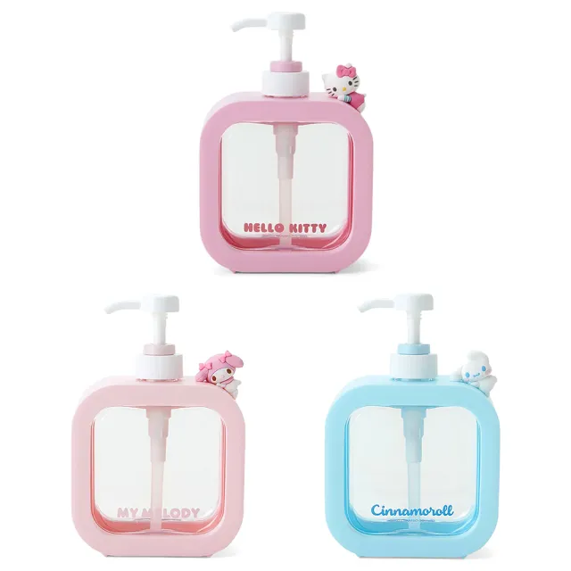 【SANRIO 三麗鷗】沐浴時光系列 按壓式空瓶 M 500ml
