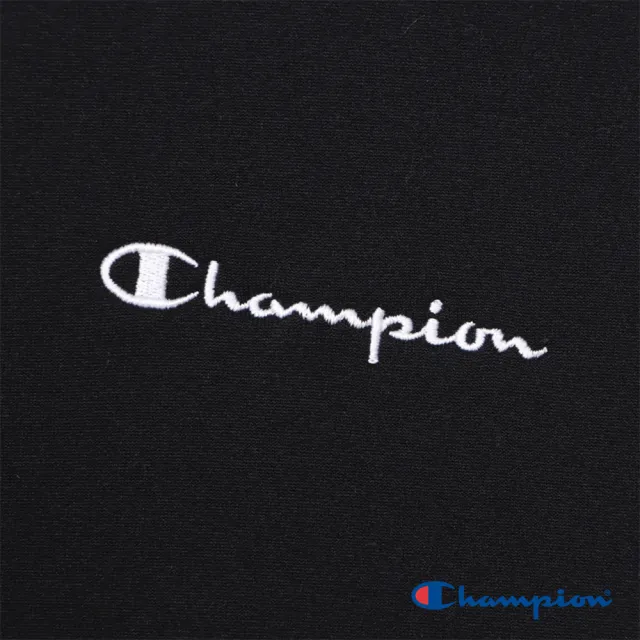 【Champion】官方直營-SPORTS 刺繡草寫LOGO磨毛寬版連帽TEE-女(4色可選)