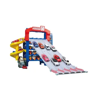 【TOMICA】交通世界 50連發巨型停車塔 不含小車(小汽車 場景)