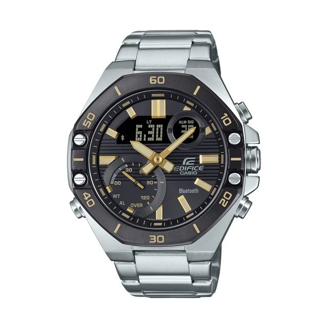 CASIO 卡西歐 EDIFICE 雙顯系列藍芽智慧錶/48mm(ECB-10DB-1A9)