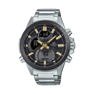 【CASIO 卡西歐】EDIFICE 雙顯系列藍芽智慧錶 F1賽車款/48mm(ECB-30DB-1A9)