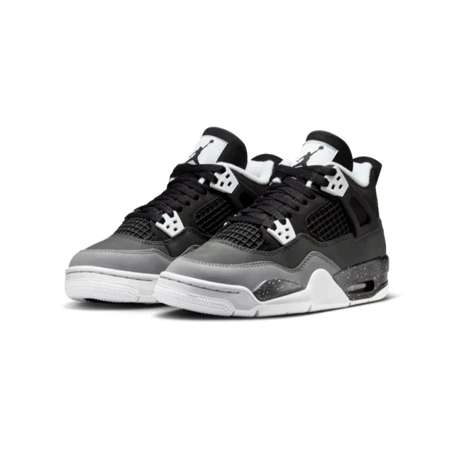 【NIKE 耐吉】Air Jordan 4 Retro Fear 恐懼黑 GS FQ8213-002(AJ4 驚艷 有型 休閒鞋 大童鞋)