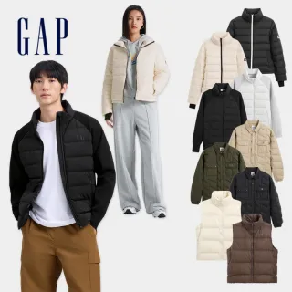 【GAP】男女裝 Logo翻領/立領保暖羽絨背心外套-多款可選(643215&622614&638287&637324)