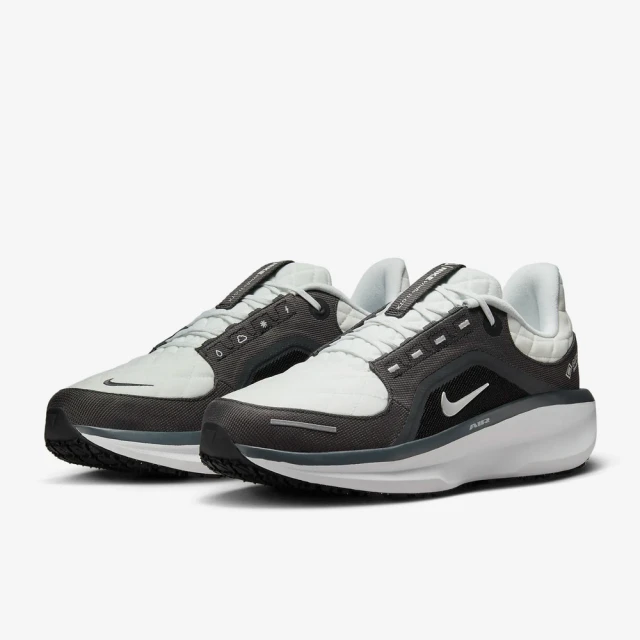 NIKE 耐吉 AIR WINFLO 11 GTX 黑灰白 菱格紋 慢跑鞋 男鞋 運動 防潑水(FQ1358-004 ∞)