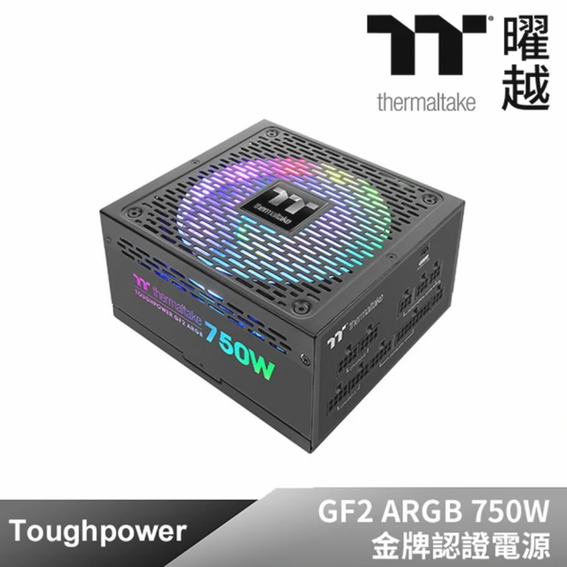 Thermaltake 曜越 鋼影 Toughpower GF2 ARGB 750W 金牌 認證電源 全模組 十年保固(PS-TPD-0750F3FAGT-2)