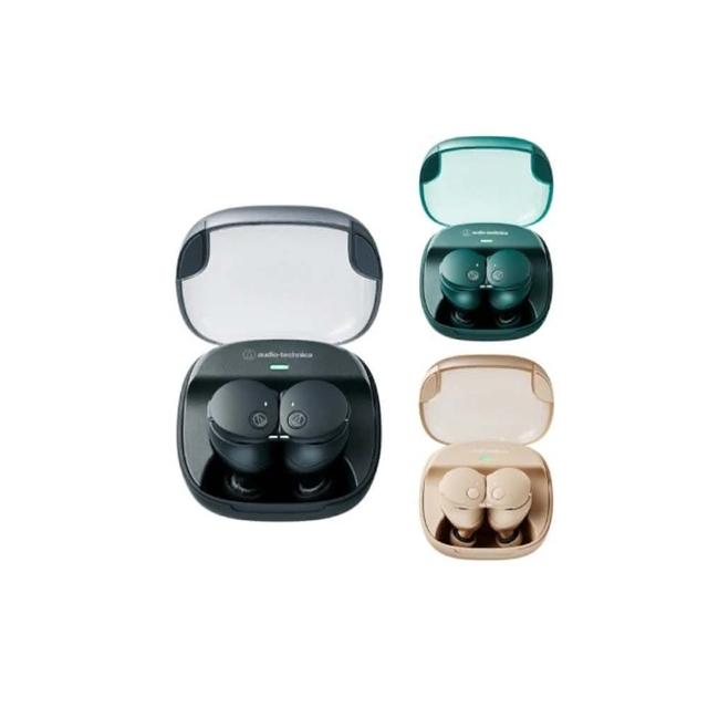 Audio-Technica 鐵三角 ATH-CKS50TW2 真無線藍芽耳機，採用耳塞式設計，提供舒適配戴體驗。具備防水功能及內建麥克風，適合日常通話與運動使用。支援通用作業系統，無線連線無需輸入端子，顏色選擇黑色、米色、綠色。原廠一年保固，NCC認證碼 CCAH24LP5060T4，BSMI許可字號 R43912，品質保證。