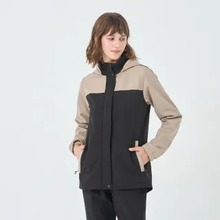 【GIORDANO 佐丹奴】女裝拼接連帽軟殼外套(09 黑色)