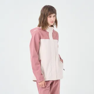 【GIORDANO 佐丹奴】女裝拼接連帽軟殼外套(01 杏色)
