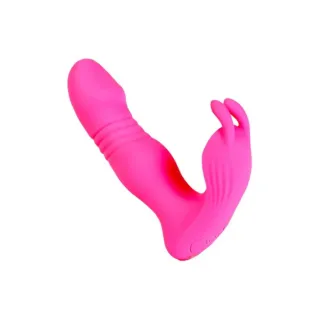 【阿性情趣】Hgod 蝶戀2代 手機APP伸縮震動雙刺激按摩器 無線遙控款