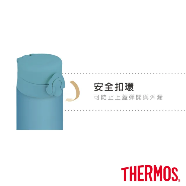 【THERMOS 膳魔師】不鏽鋼彈蓋真空保溫瓶保溫杯500ml(JNF-502)