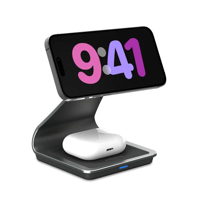 【hoda】PM01 16.5W 三合一磁吸無線充電座(iPhone/AirPods/Apple Watch)