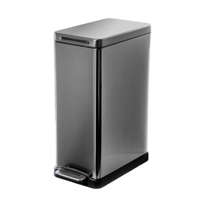【特力屋】Homezone 方型腳踏不鏽鋼垃圾桶 45L