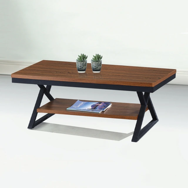 文創集 牛津3.7尺雙色大茶几(二色可選)品牌優惠