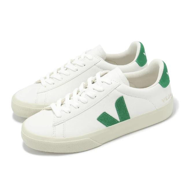 VEJA 休閒鞋 Campo Chromefree Leather 女鞋 白 綠 皮革 經典 小白鞋(CP0503690A)