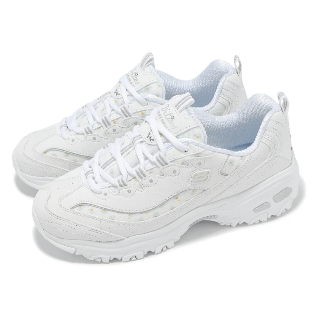 SKECHERS 休閒鞋 D Lites 女鞋 白 厚底 緩衝 拼接 老爹鞋(896180-WHT)