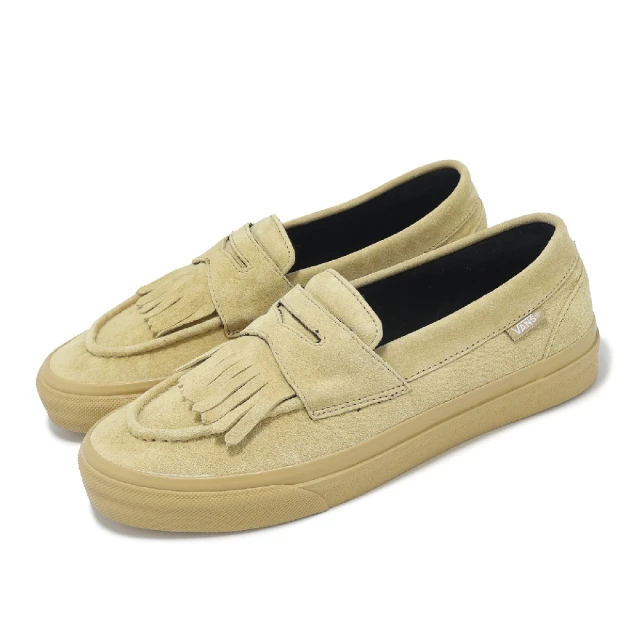 VANS 樂福鞋 V196CF Loafer 男鞋 女鞋 沙色 卡其 麂皮 日本線 可拆式流蘇 休閒鞋(6322840004)